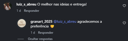 Avaliação de cliente 1